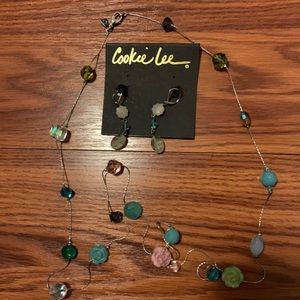 Cookie Lee Necklace and Earrings Set